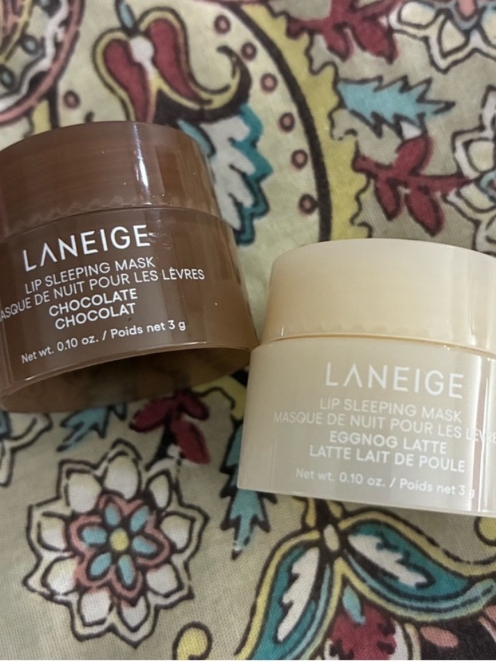 LANEIGE Lip Sleeping Masks - Chocolate & Eggnog Latte